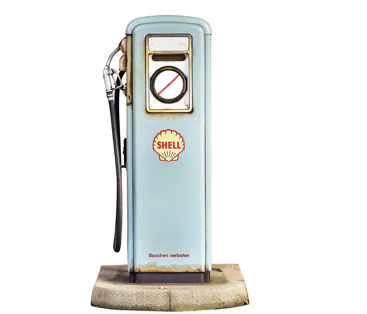 A fuel pump at a petrol station