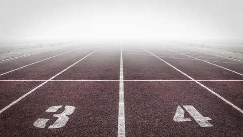 Bieżnia lekkoatletyczna na stadionie