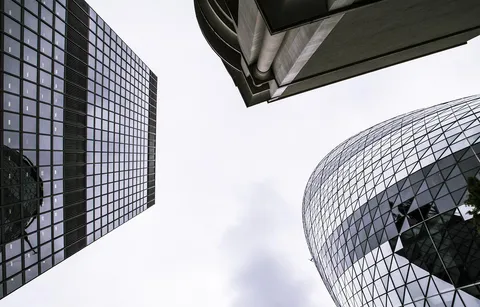 Biurowce w dzielnicy finansowej w Londynie