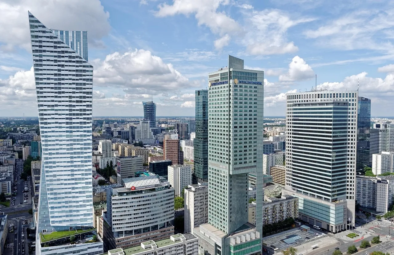 Nowoczesny budynek biurowy w centrum miasta