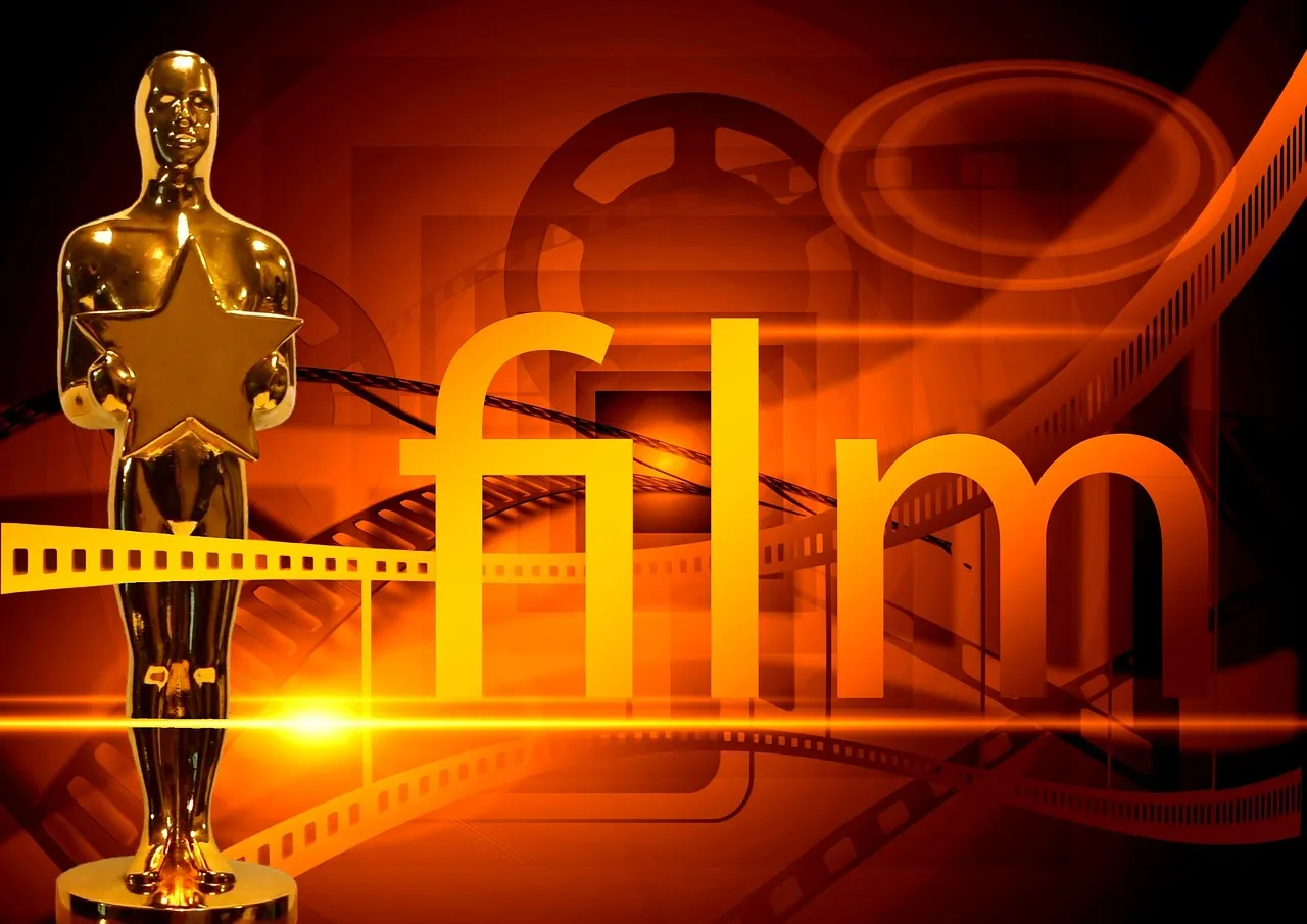 Statuetka nagrody filmowej na scenie