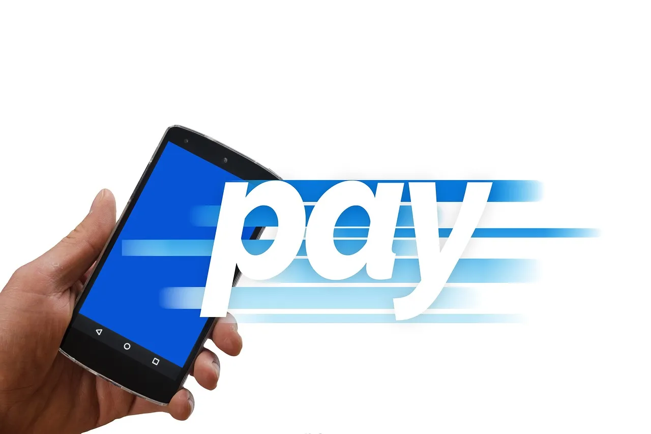 A person using a banking app on a smartphone