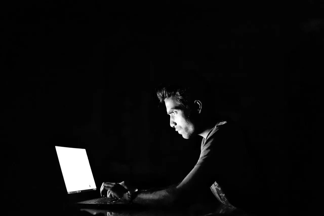 Laptop with privacy settings open